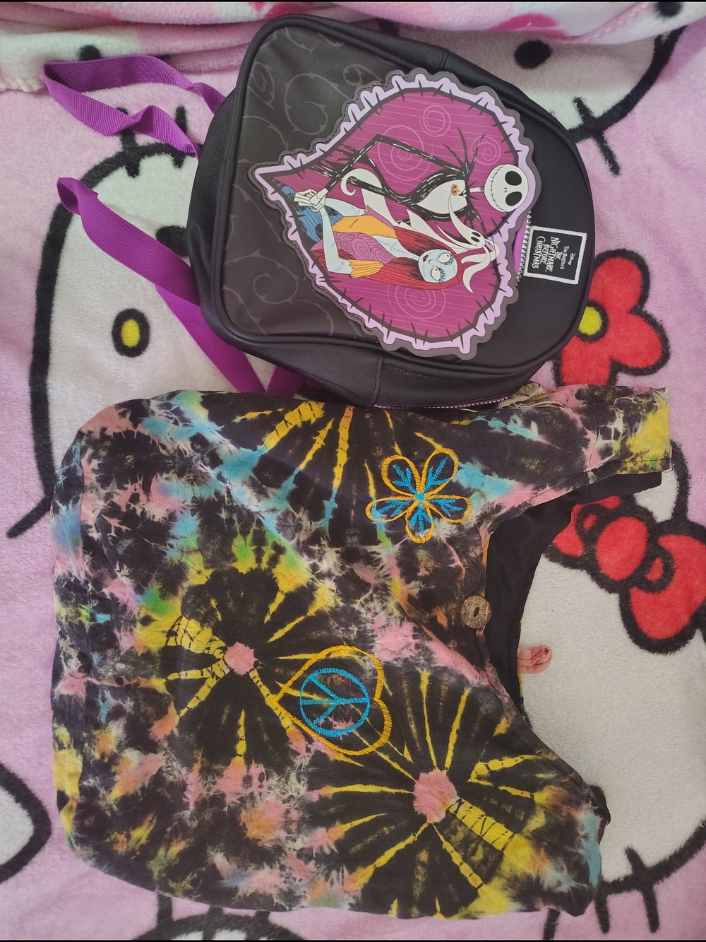 The Nightmare Before Christmas Kids Black & Purple Mini Backpack